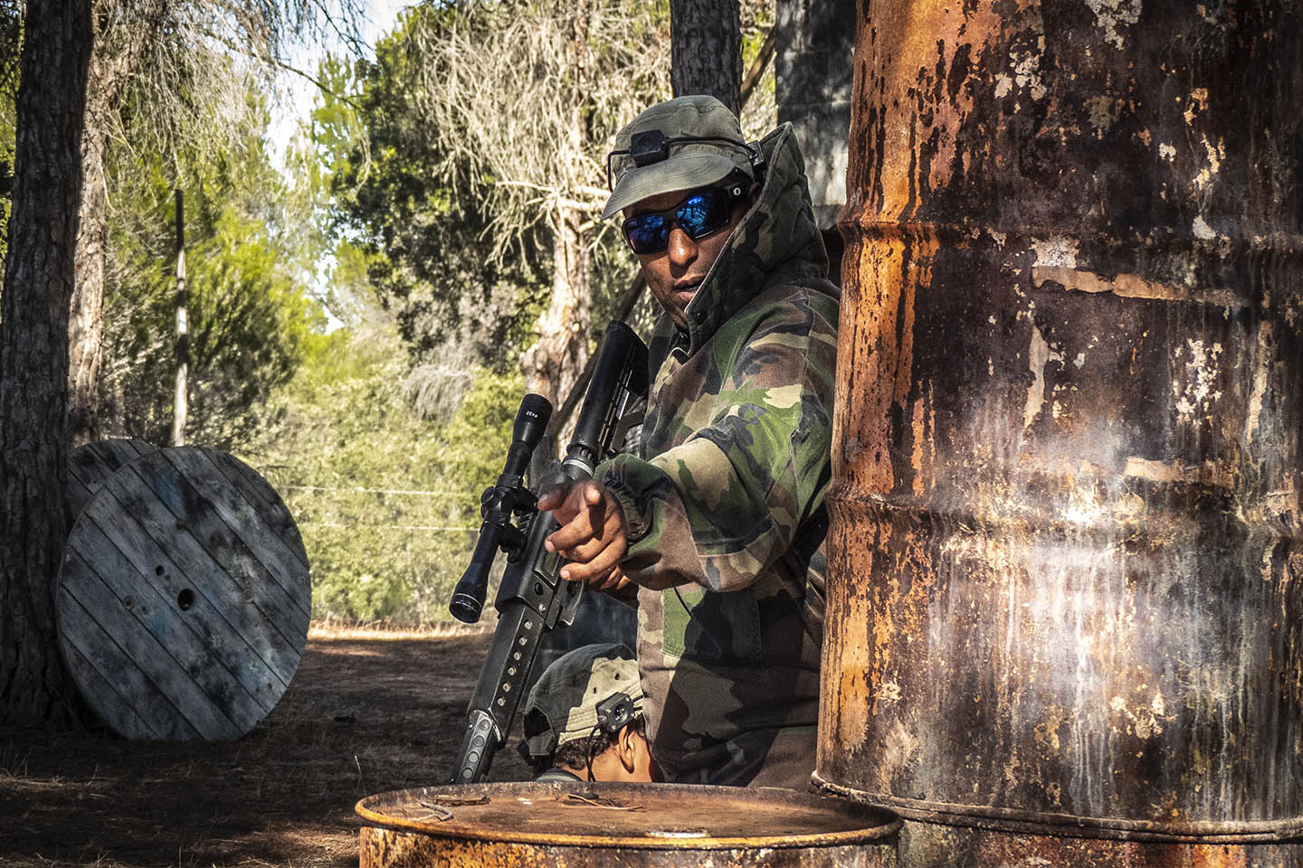 Laser combat sniper