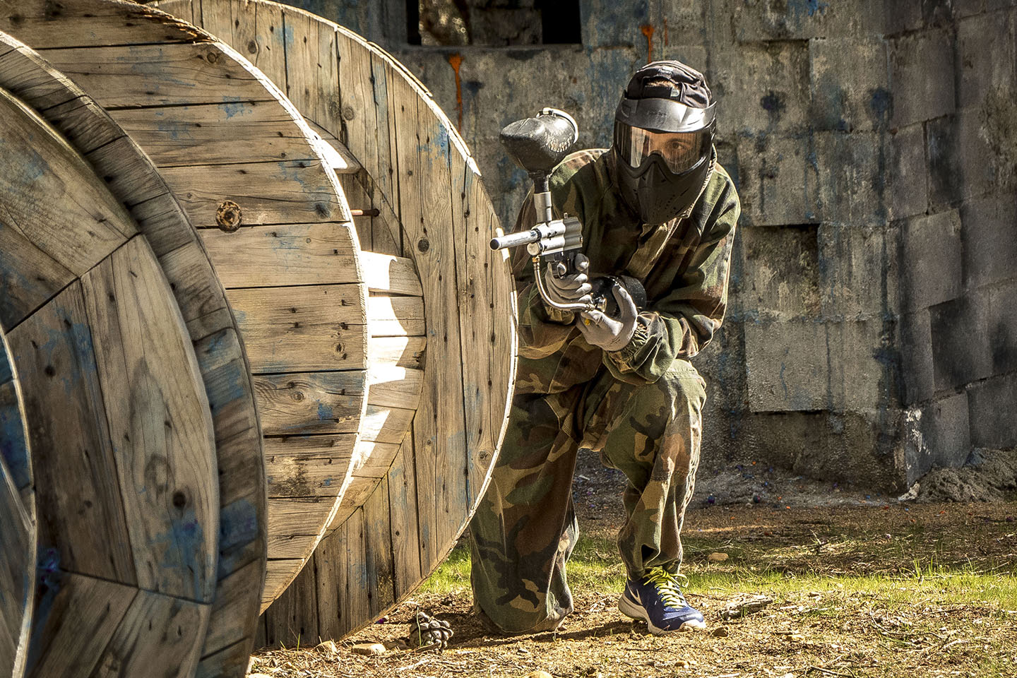 Paintball player