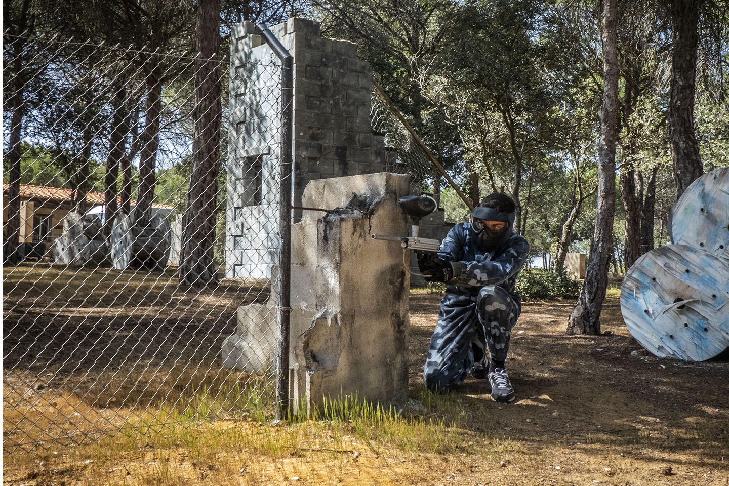 Paintball player